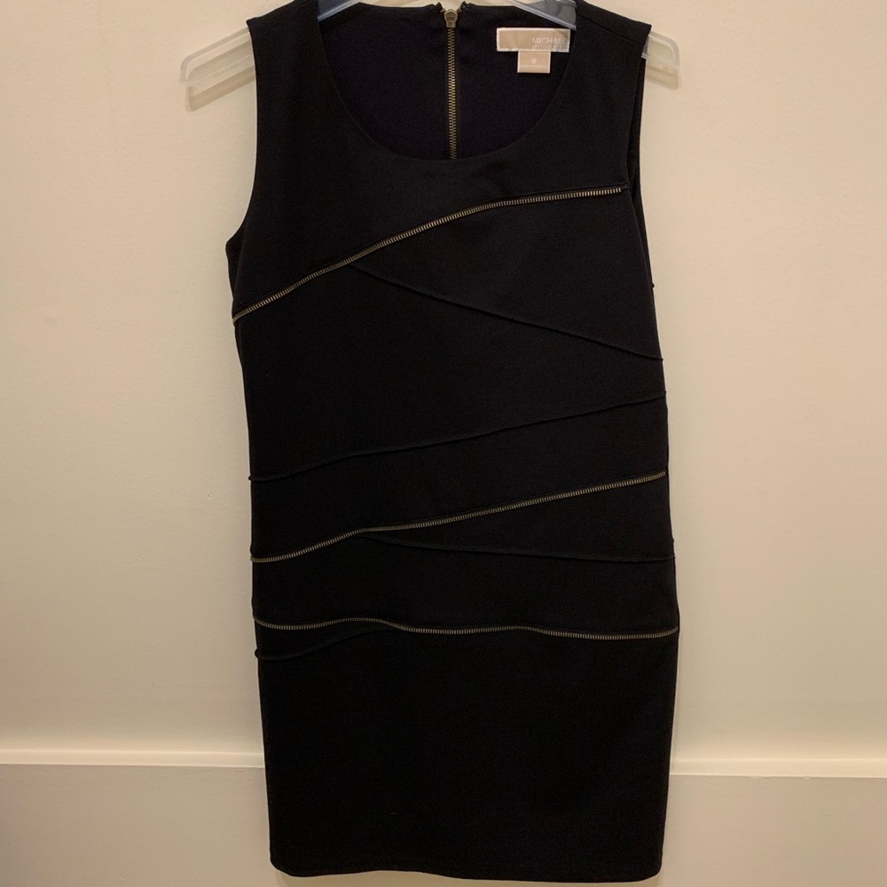 🔥EUC — Michael Kors zipper dress in black